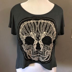 Rolla Coster Gray Cream Black Embroidered Shirt